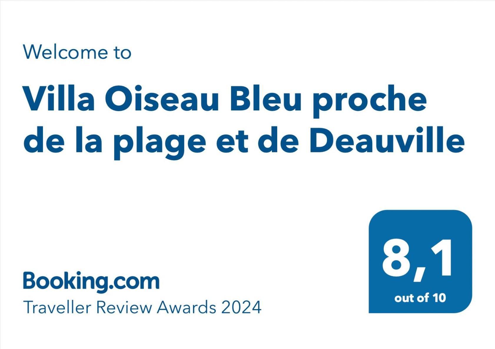 La Villa L'Oiseau Bleu Proche De La Plage Et De Deauville !!! Awards 2025 Blonville-sur-Mer Ruang foto